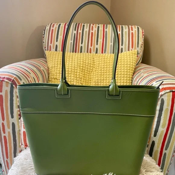 Dooney & Bourke Olive Green Tote - Picture 8 of 14